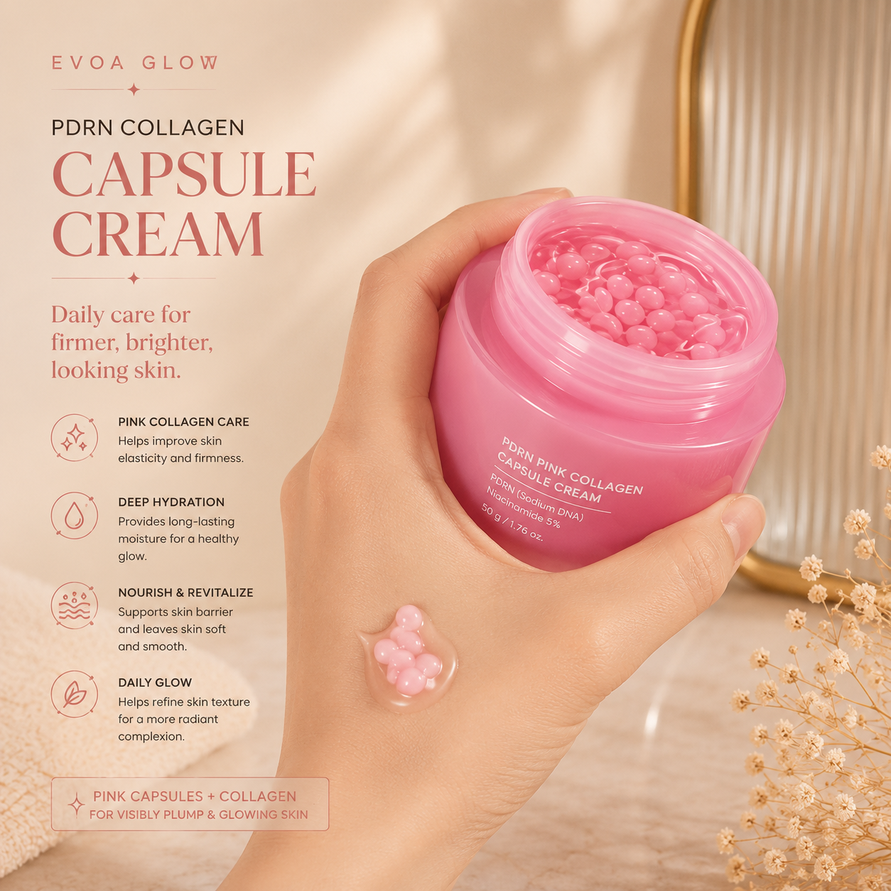PDRN Pink Collagen Capsule Cream