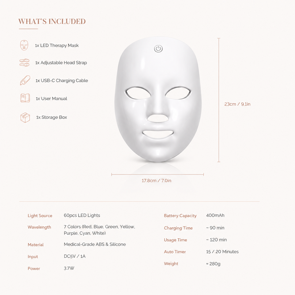 Evoa LumiMask™ LED Therapy Mask